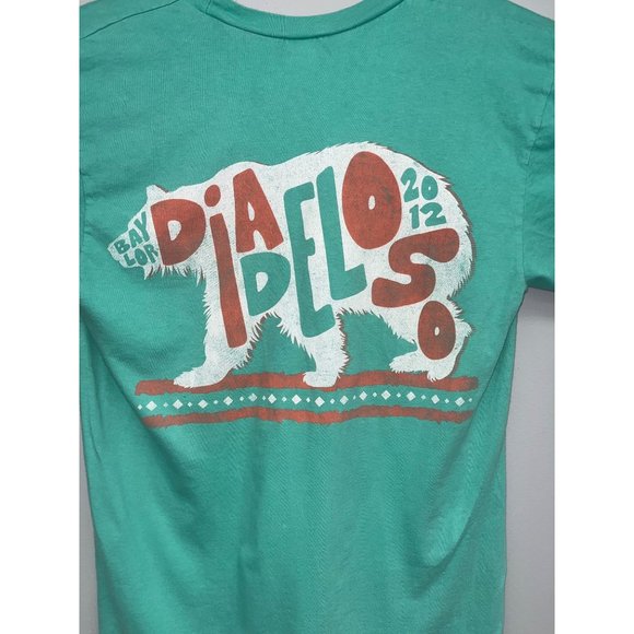 Diadeloso‎ Baylor University 2012 V Neck Green T-Shirt Size Small - Picture 2 of 5
